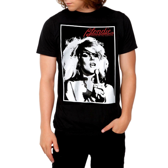 Blondie Debbie Hurry Live Mic punk rock Official T-Shirt XL NWT - Picture 1 of 3